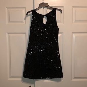 Black sequin dress